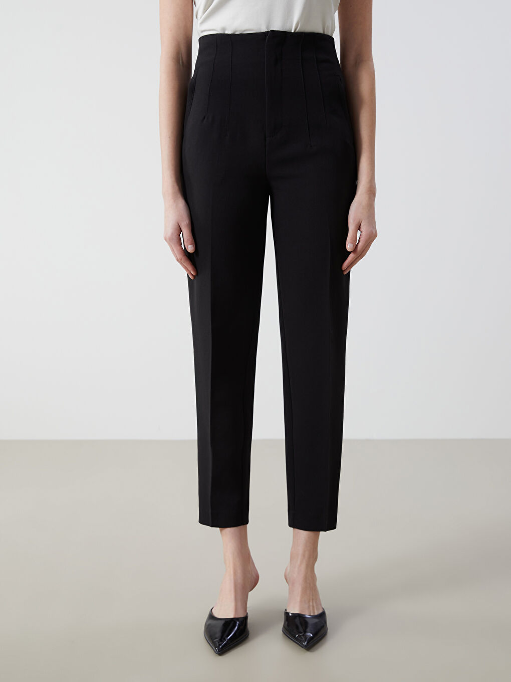 Slim Fit Women's Trousers-1