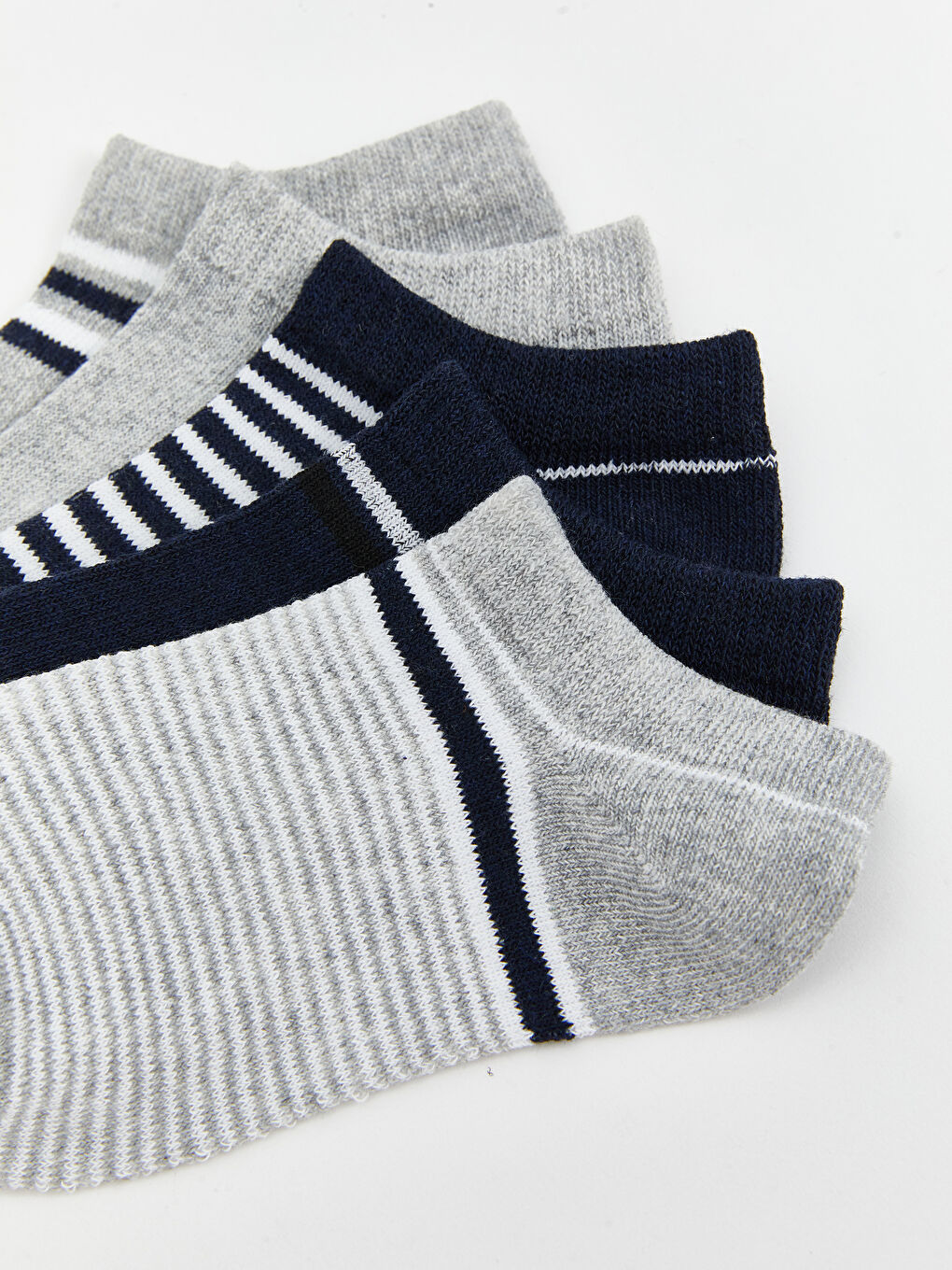 Karışık Çizgili Erkek Çocuk Patik Çorap 5'li-2