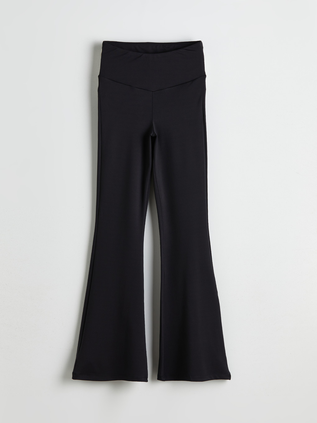 Elastic Waist Flare Women's Leggings Pants-4
