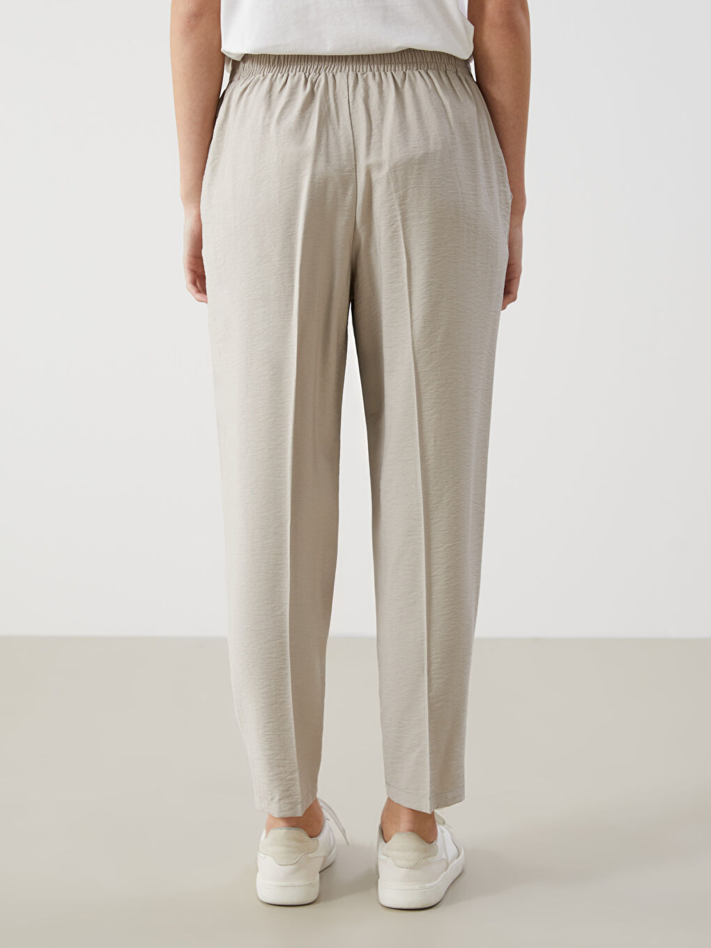 Elasticated Waist Women's Trousers-3