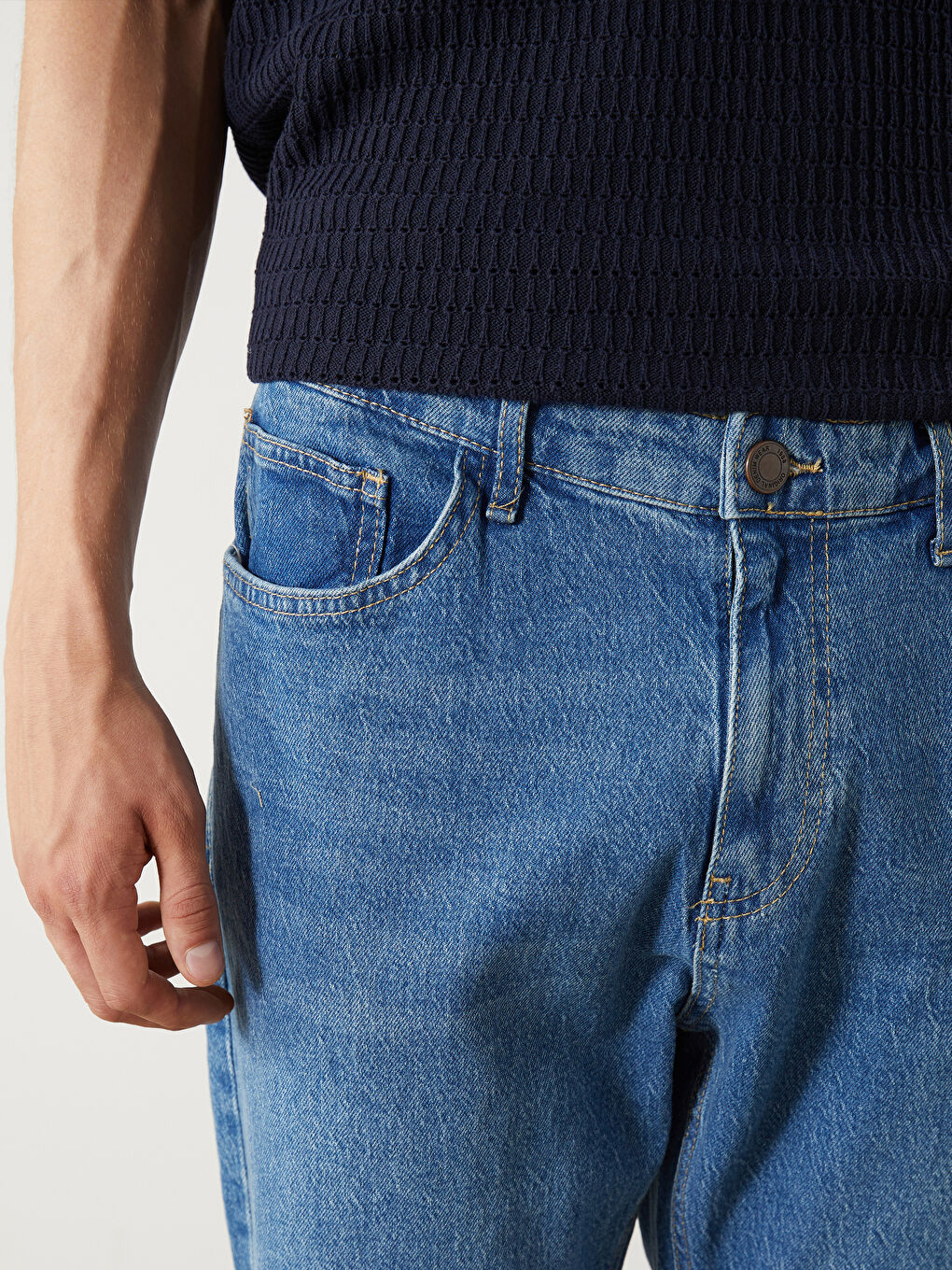 LCW Jeans 730 كاروت فيت جينز للرجال -S4FI68Z8-H45