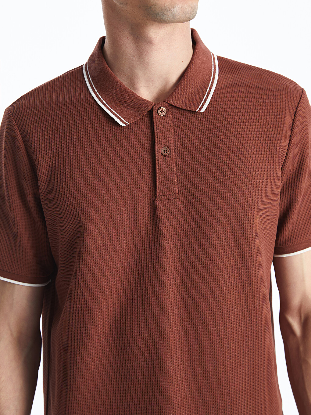 T-shirt Me Jakë Polo Dhe Mëngë Të Shkurtra Për Burra-2