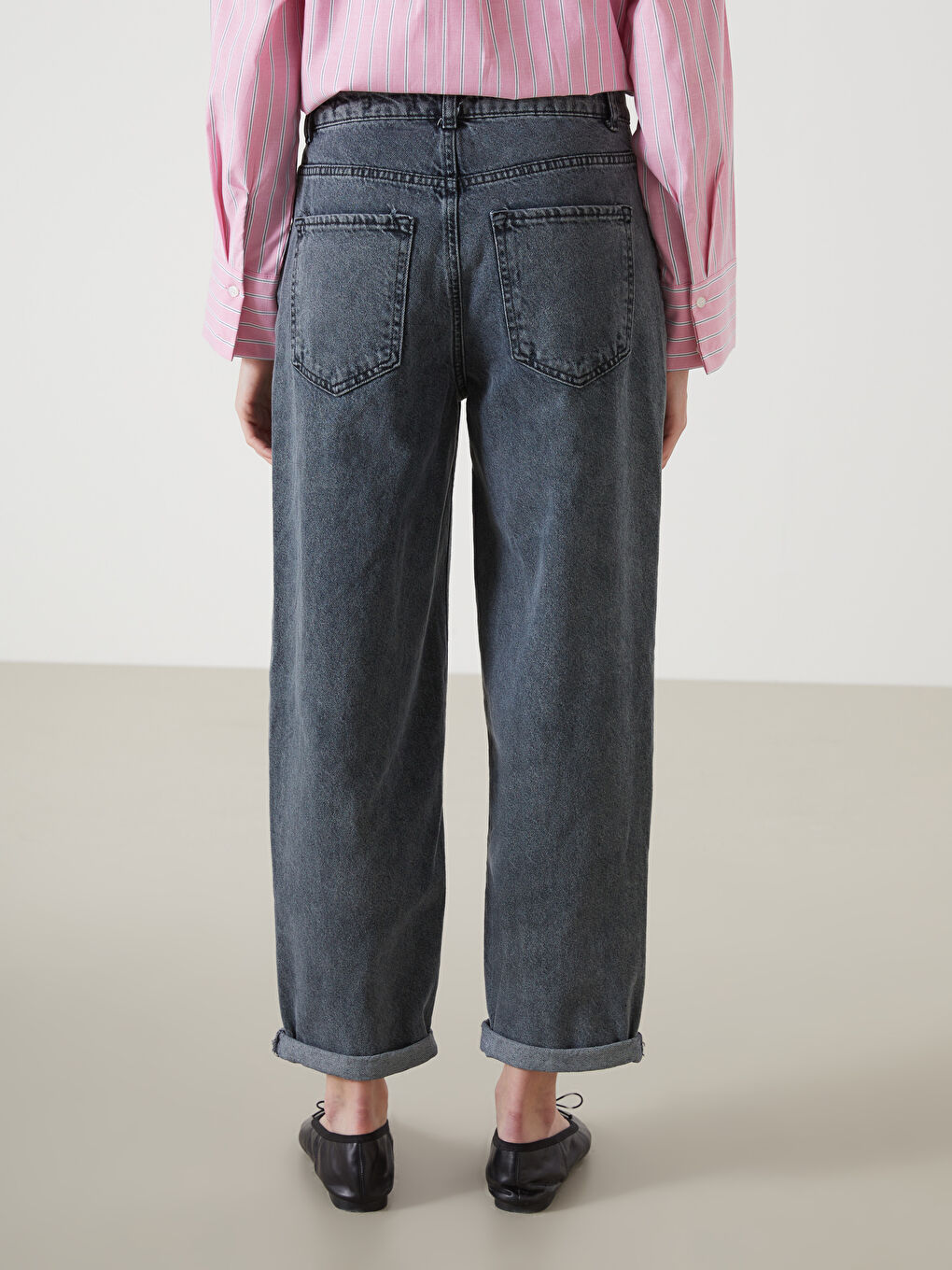 LCW Jeans Boyfriend Ripped Detailed Women's Jeans -S4G730Z8-327