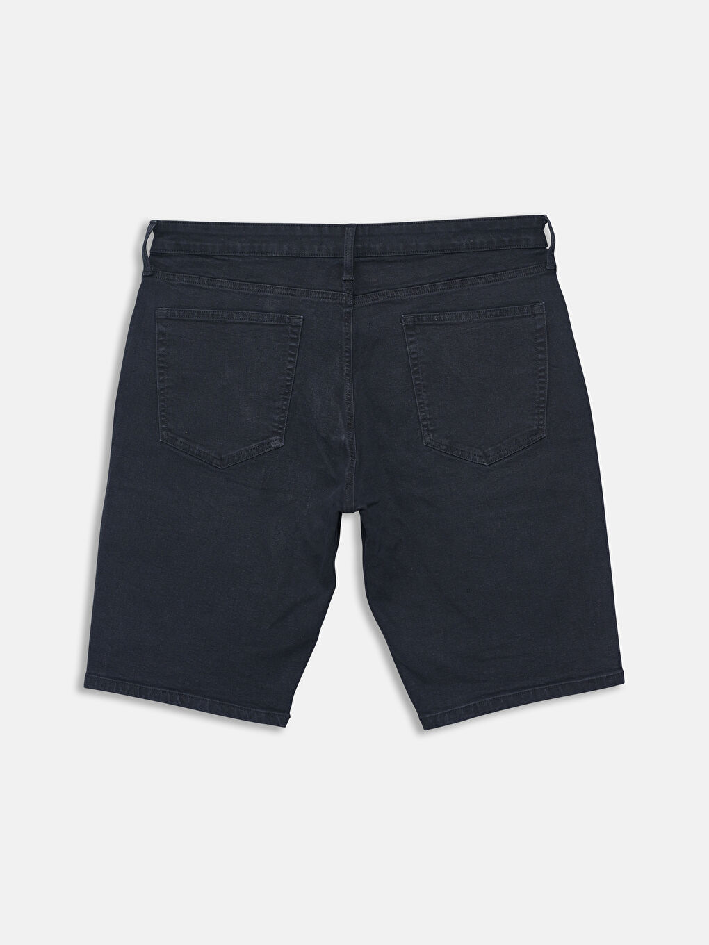 Siyah Regular Fit Erkek Jean Şort-1