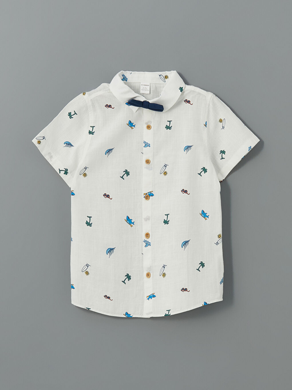Bow Tie Boys' Shirt and Shorts 2 Pack -S4GT27Z1-LU7