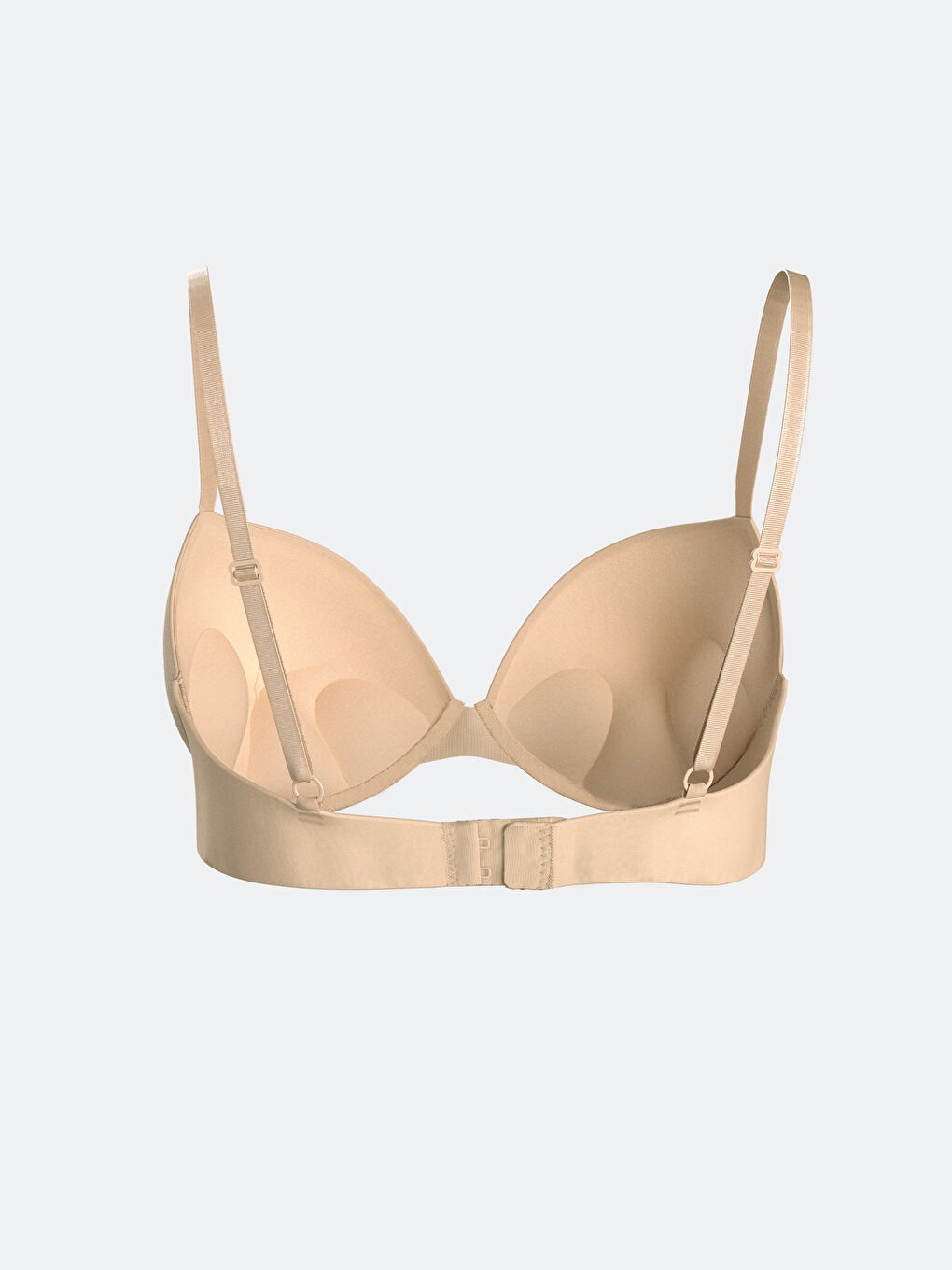 Pembe Balenli Dolgulu Düz Tişört Sütyen-3