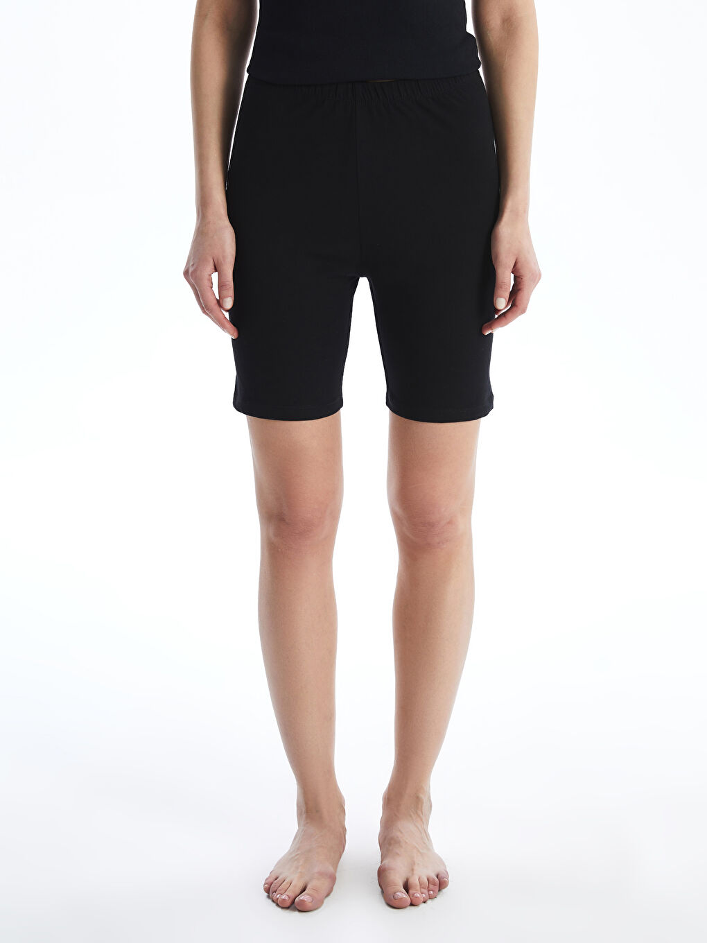 Siyah Düz Jüpon Tayt-1