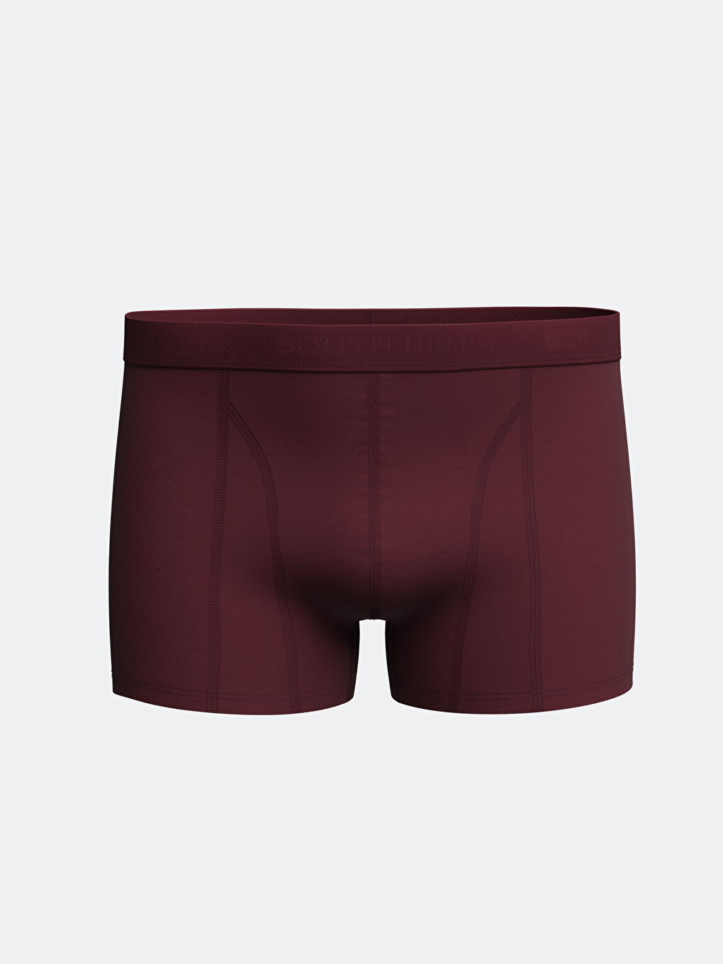 Bordo Standart Kalıp Pamuklu Esnek Erkek Boxer 3'lü-5