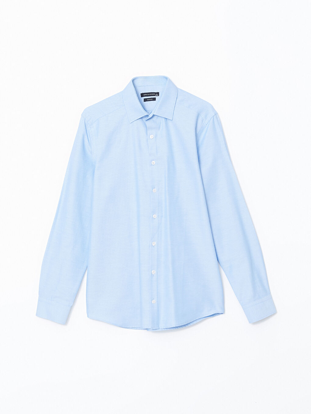 Slim Fit Long Sleeve Oxford Men's Shirt -W41250Z8-CU5