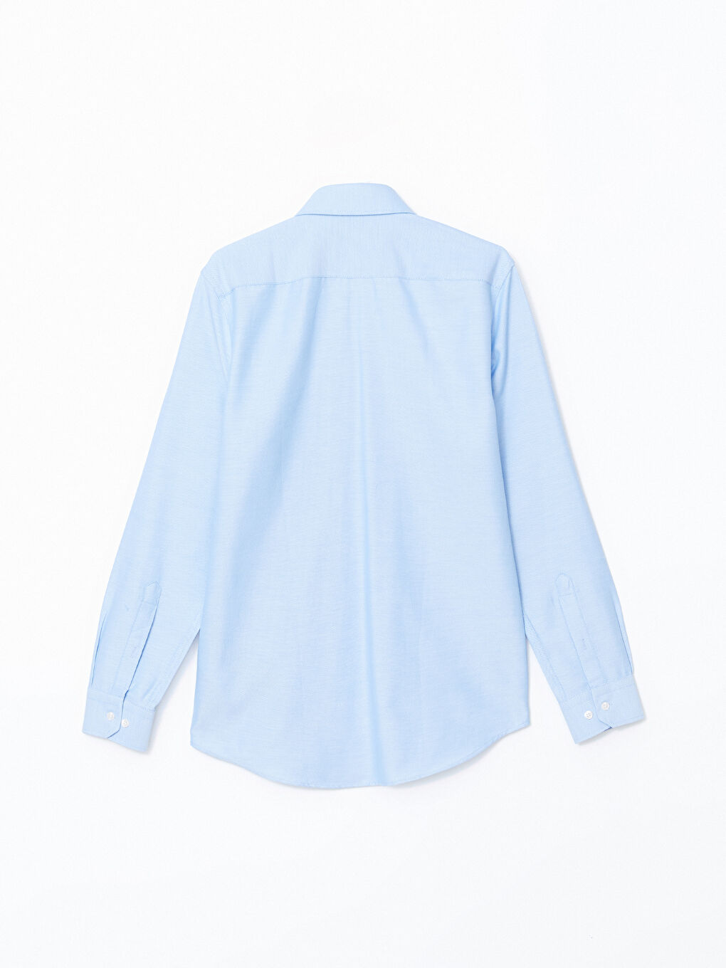 Slim Fit Long Sleeve Oxford Men's Shirt -W41250Z8-CU5