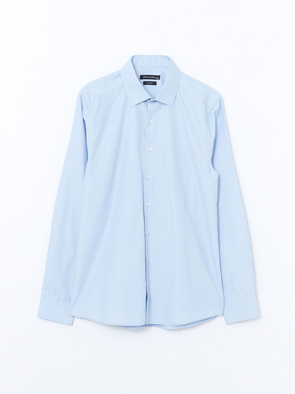 Slim fit muška košulja dugih rukava, prugasta -W41286Z8-LEN