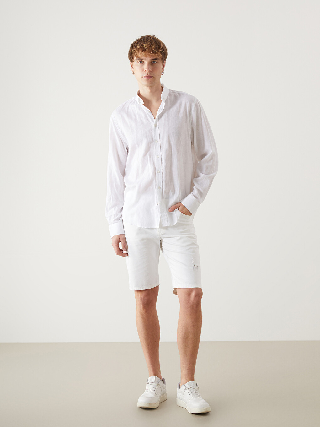 Standard Fit Herren Denim-shorts