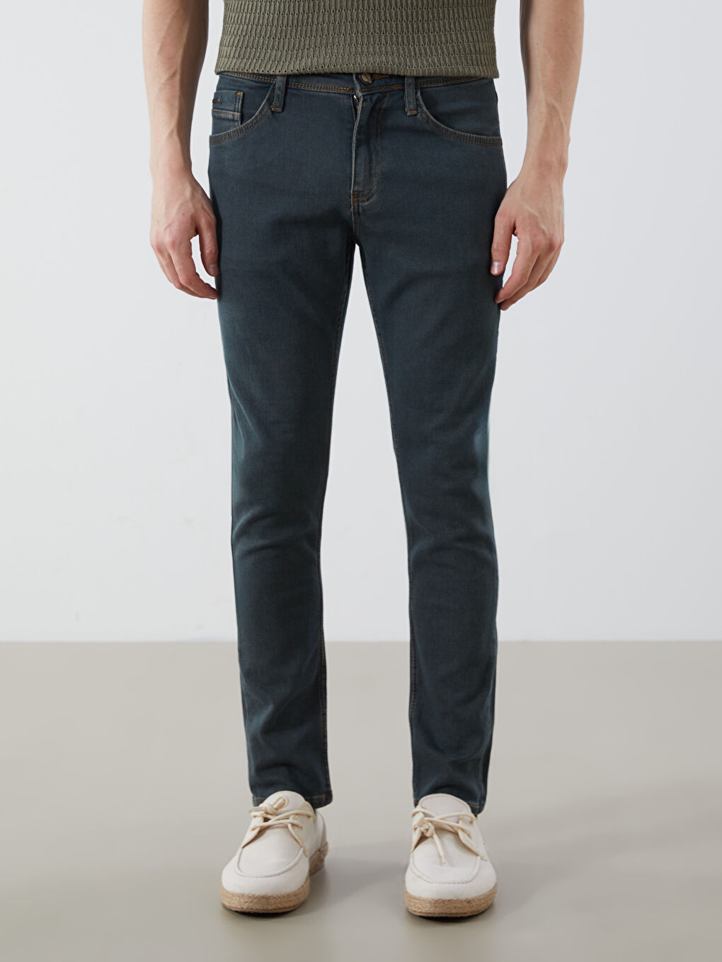 Yeşil 760 Skinny Fit Erkek Jean Pantolon-1