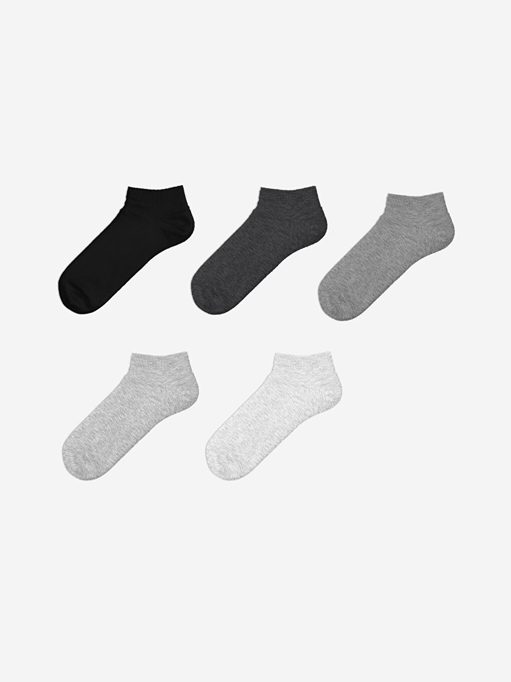 Women's Plain Trainer Socks 5 Pack -W42206Z8-LAK