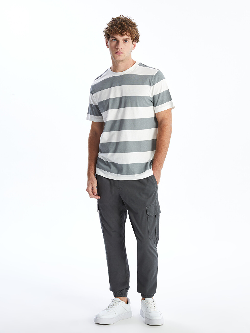 Standard Fit Twill Men's Cargo Trousers