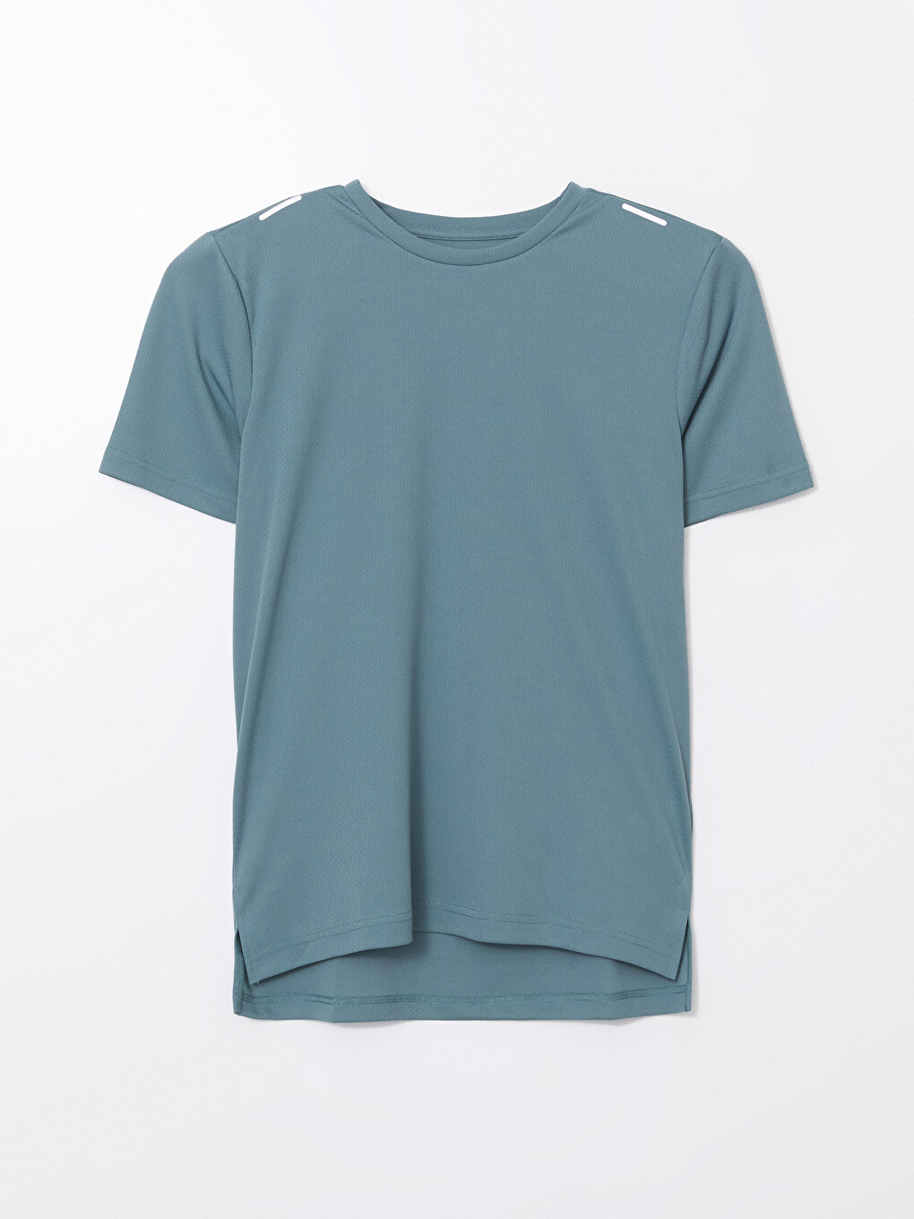 Tricou Sport Texturat Cu Mânecă Scurtă Și Guler Rotund Pentru Bărbați-4