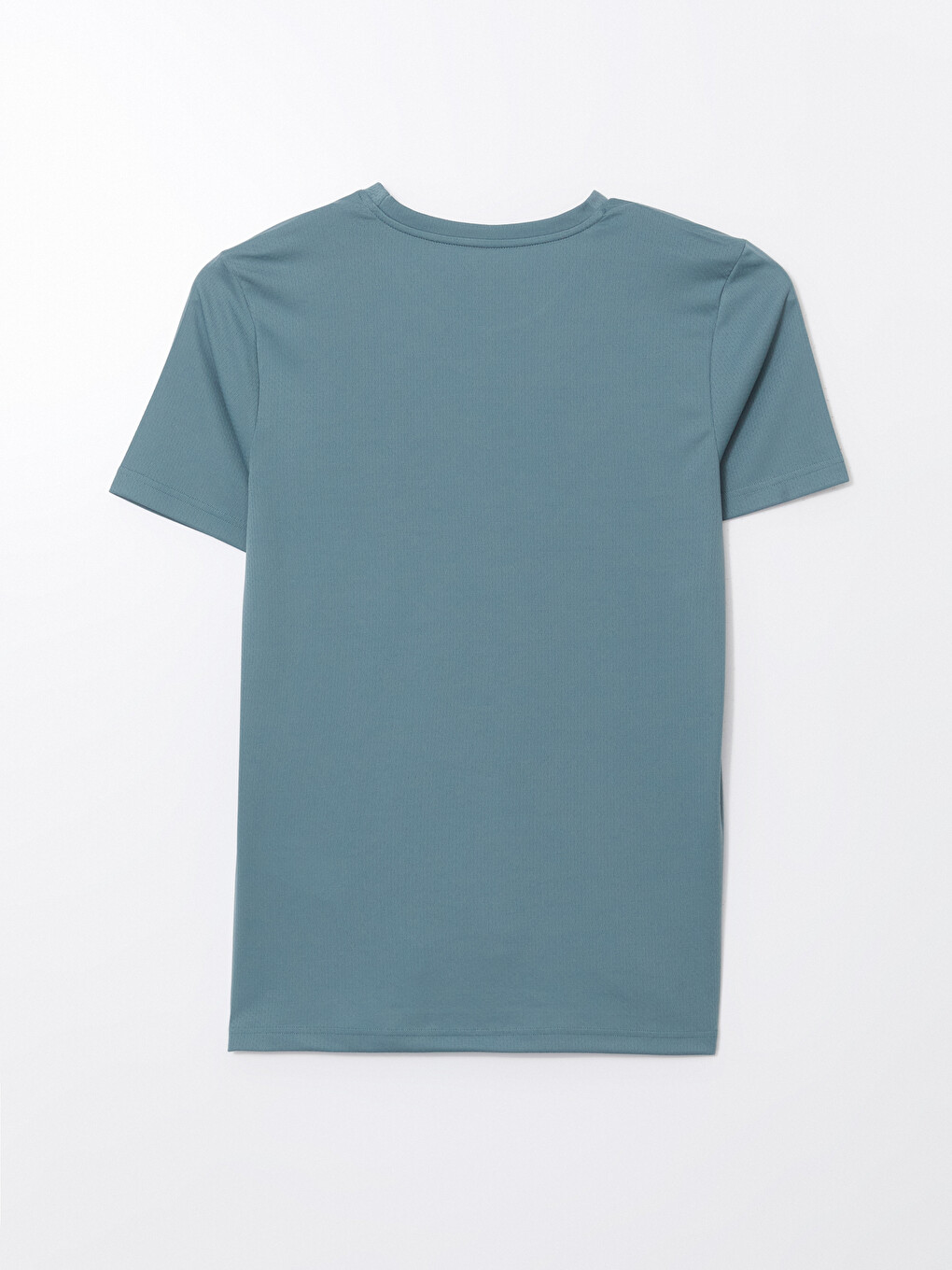 Tricou Sport Texturat Cu Mânecă Scurtă Și Guler Rotund Pentru Bărbați-5