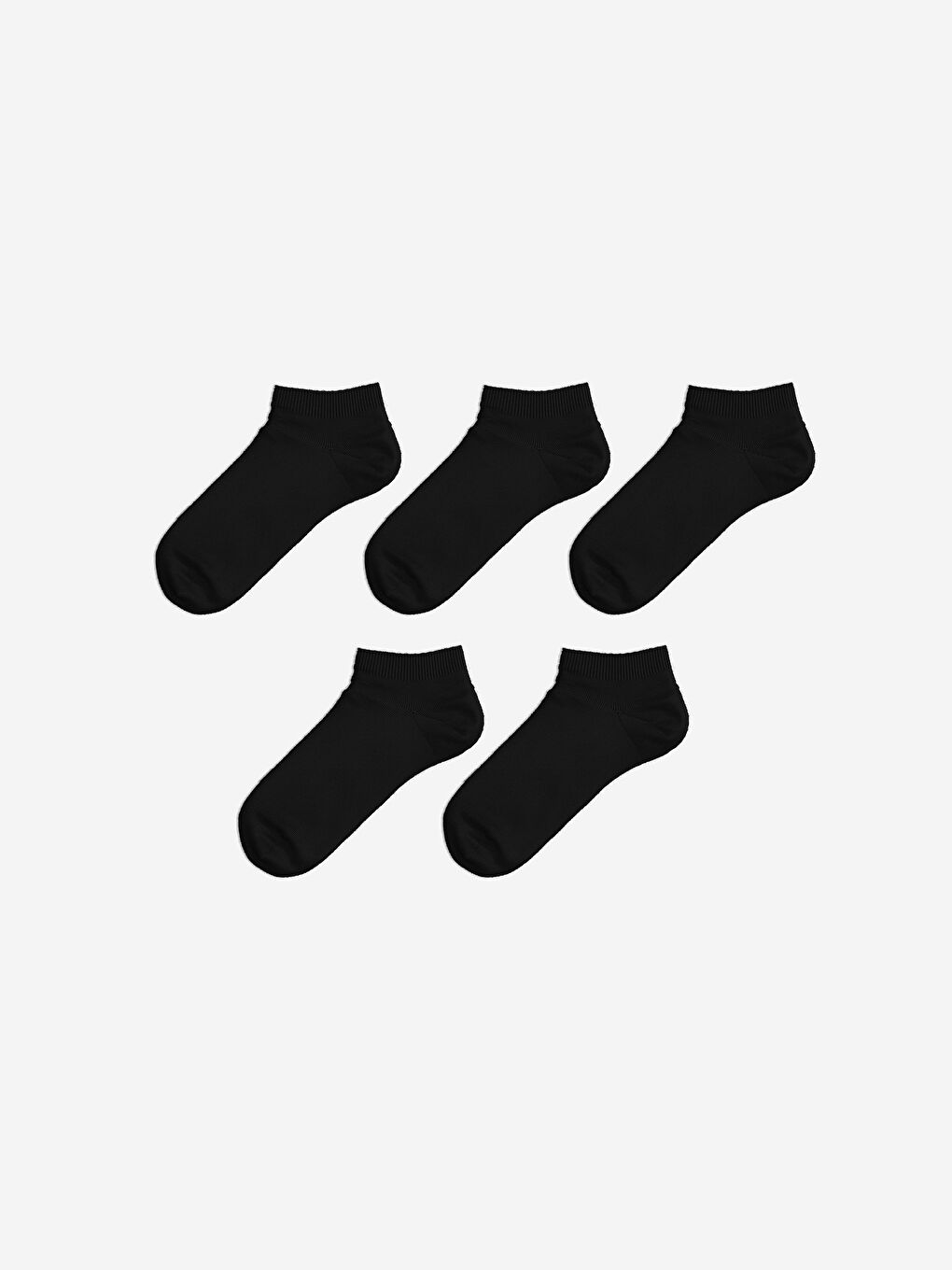 Women's Plain Trainer Socks 5 Pack -W43455Z8-J0F
