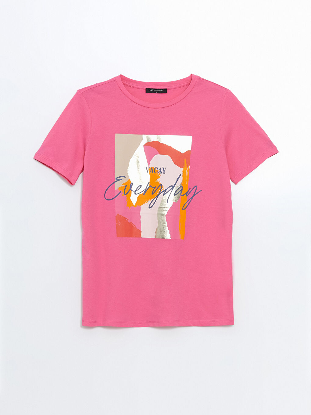 Crew Neck Printed Jersey Women's T-Shirt -S4IM58Z8-R0J