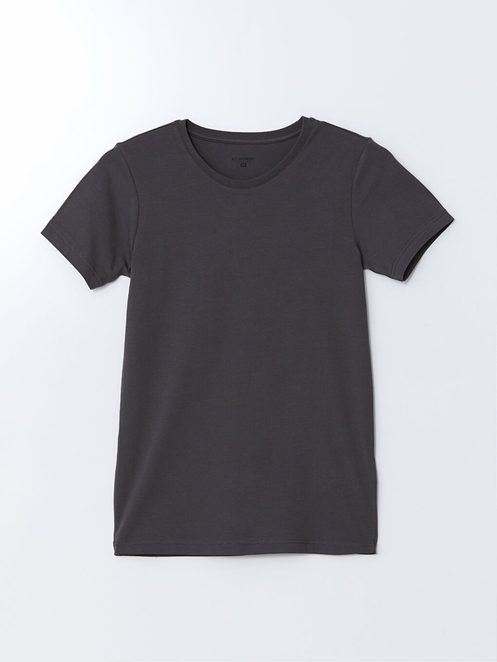 Ерлерге арналған дөңгелек жағалы трикотаж майка-4