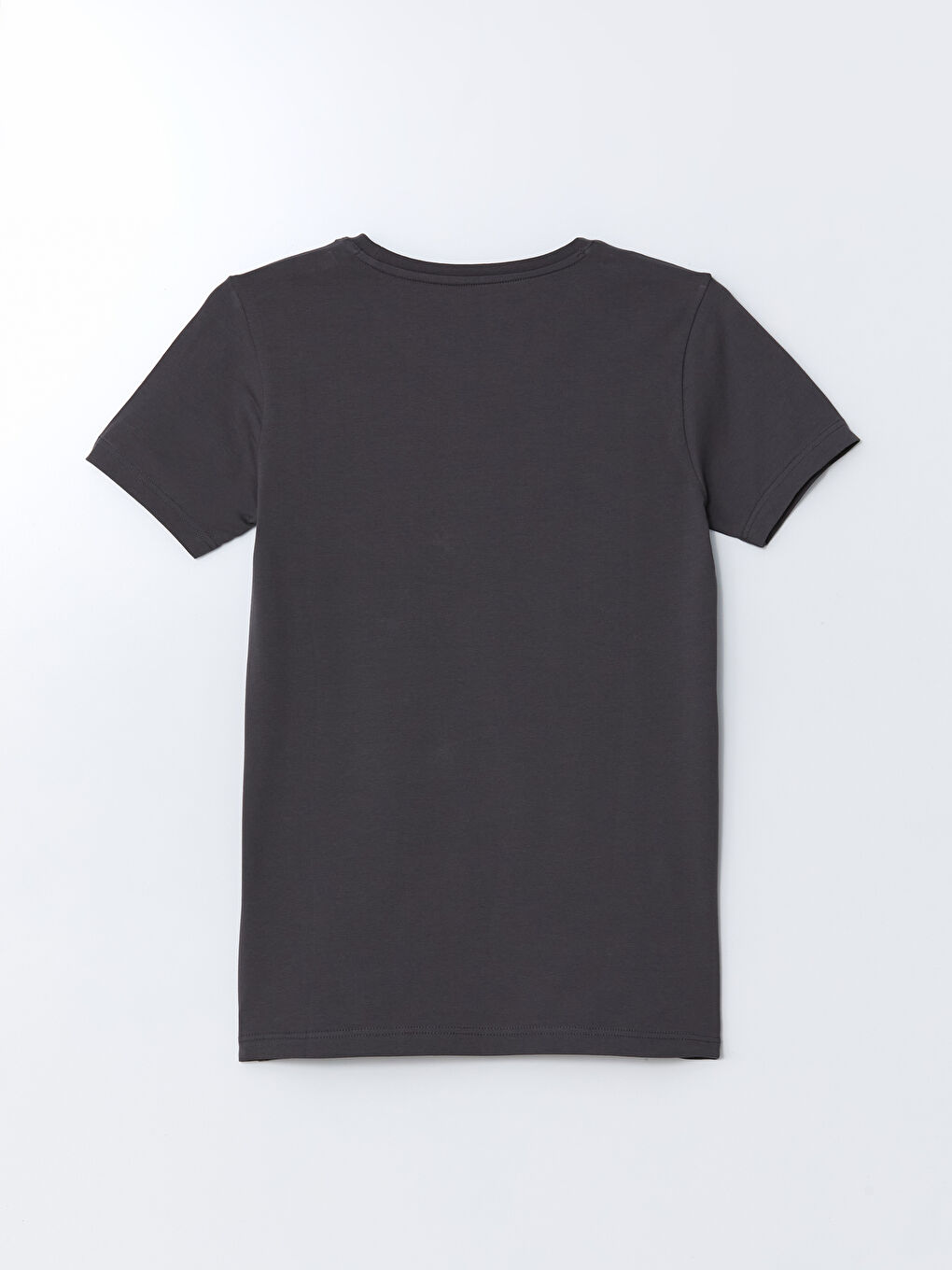 Ерлерге арналған дөңгелек жағалы трикотаж майка-5