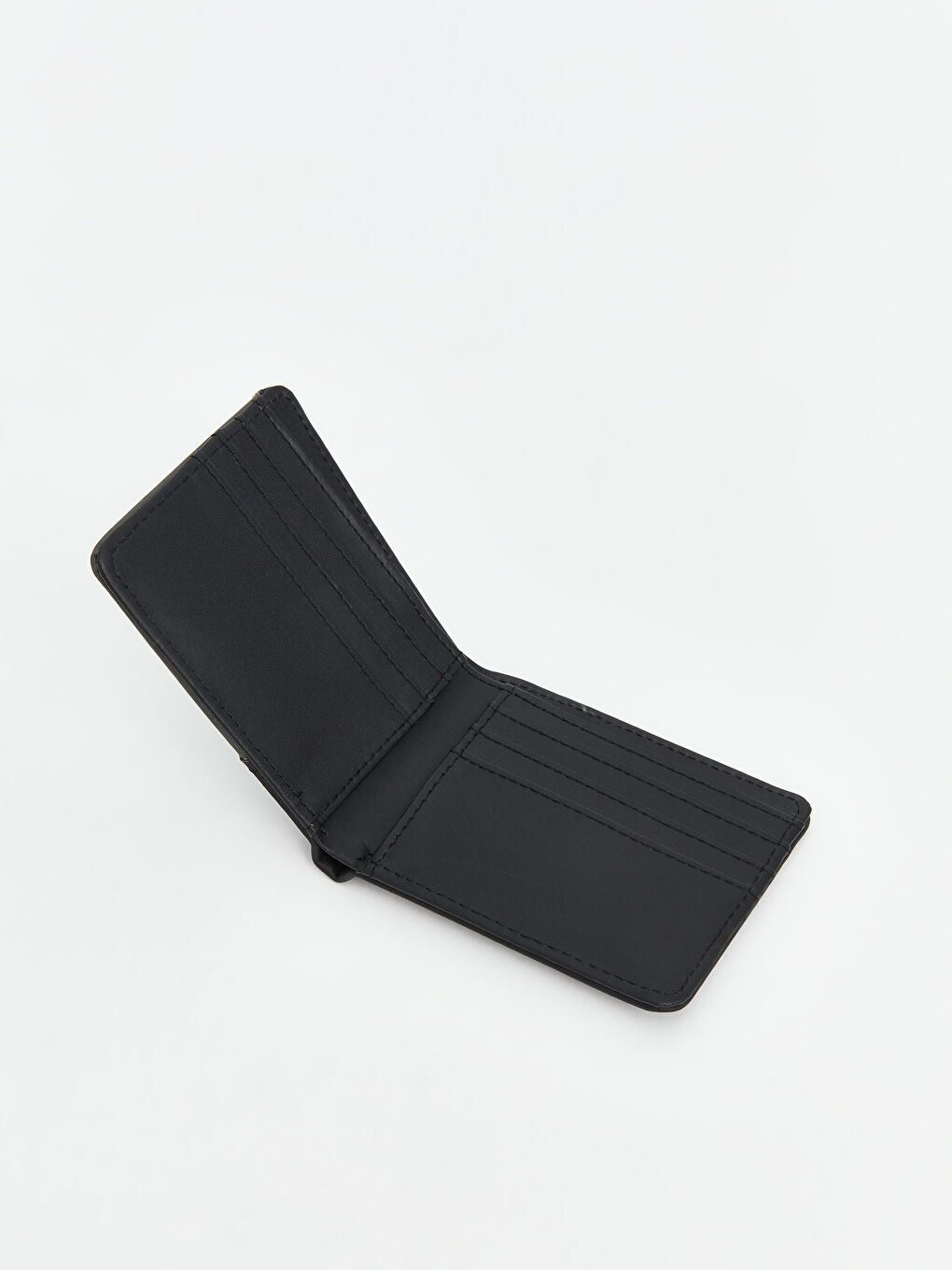 Siyah Deri Görünümlü Erkek Cüzdan-2