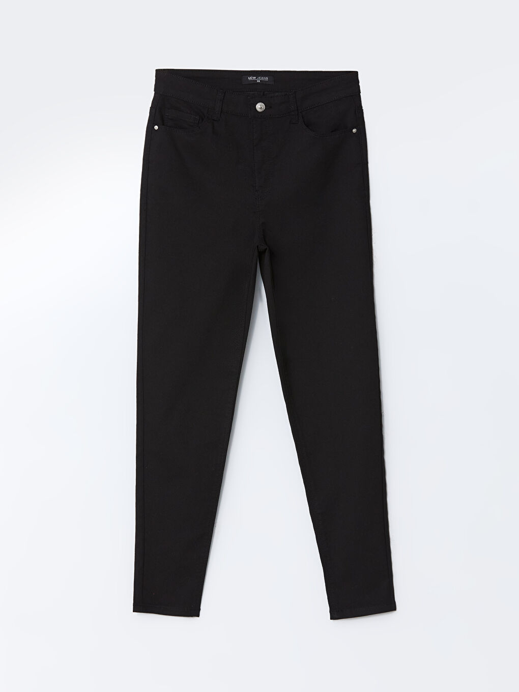 LCWAIKIKI Classic Siyah Slim Fit Kadın Jean Pantolon - 5