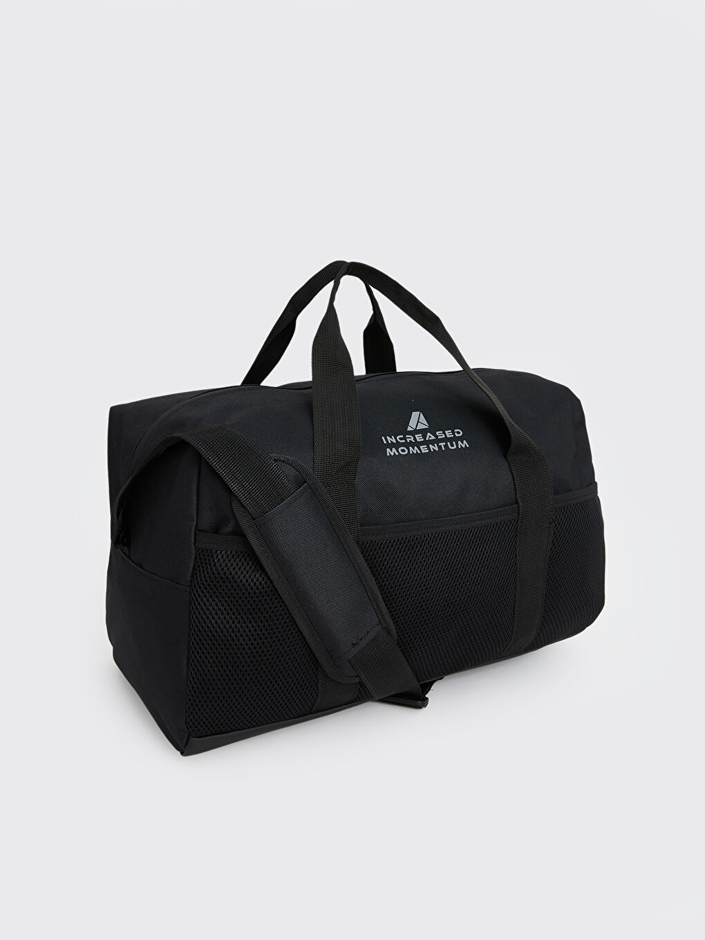 Siyah Baskılı Erkek Spor Çantası