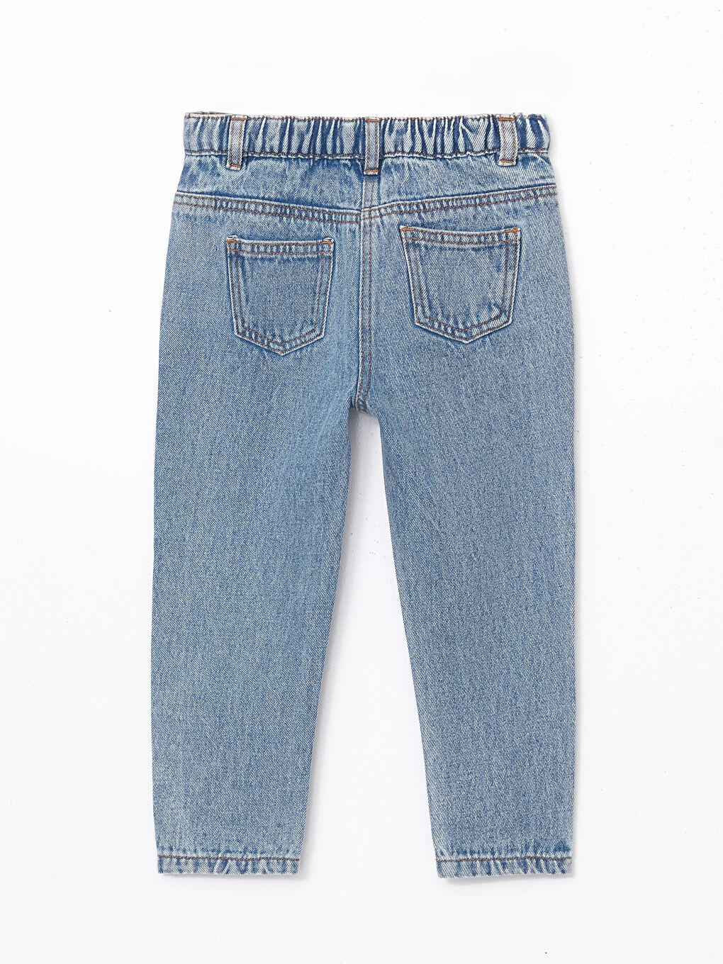 Elasticated Waist Basic Girls' Jeans -S4J637Z1-502