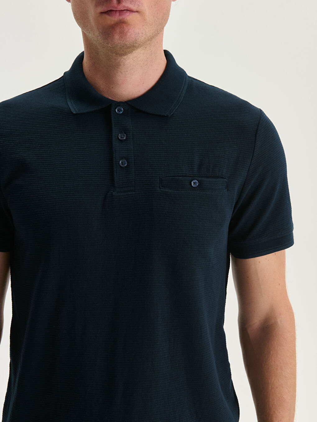 LCWAIKIKI Classic Polo Neck Short Sleeve Men's T-Shirt -W46443Z8-RFH