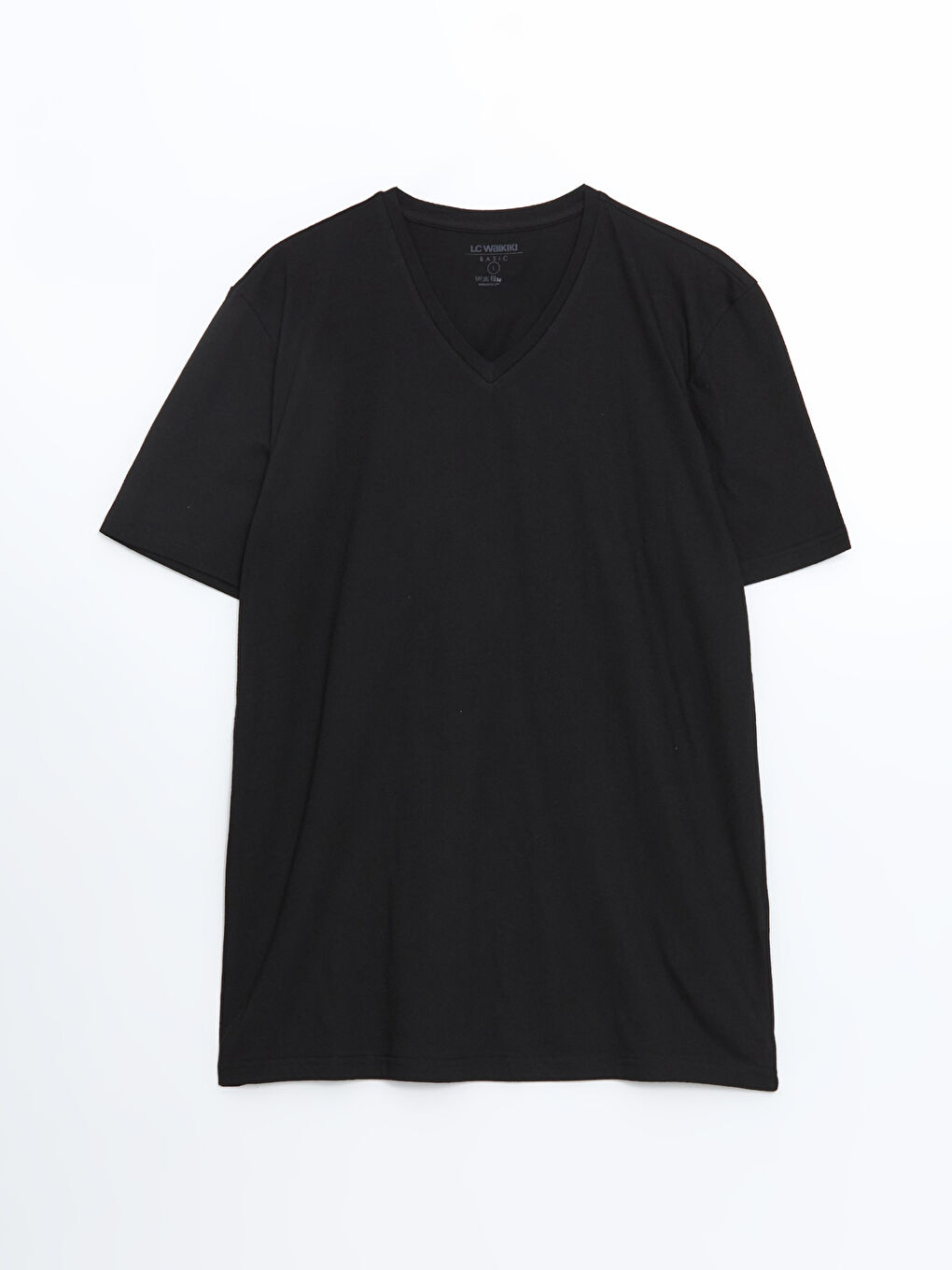 V Neck Plain Men's T-Shirt-4
