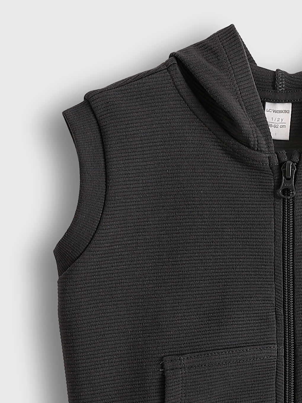 V Neck Basic Boys' Waistcoat-5