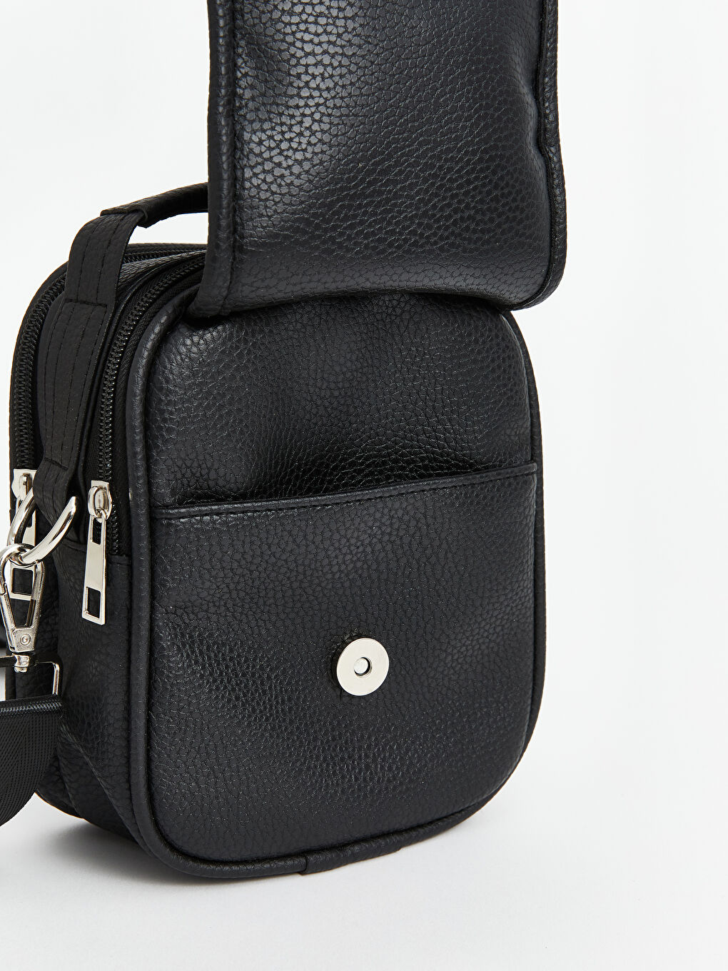 Leather Look Men's Crossbody Bag-3