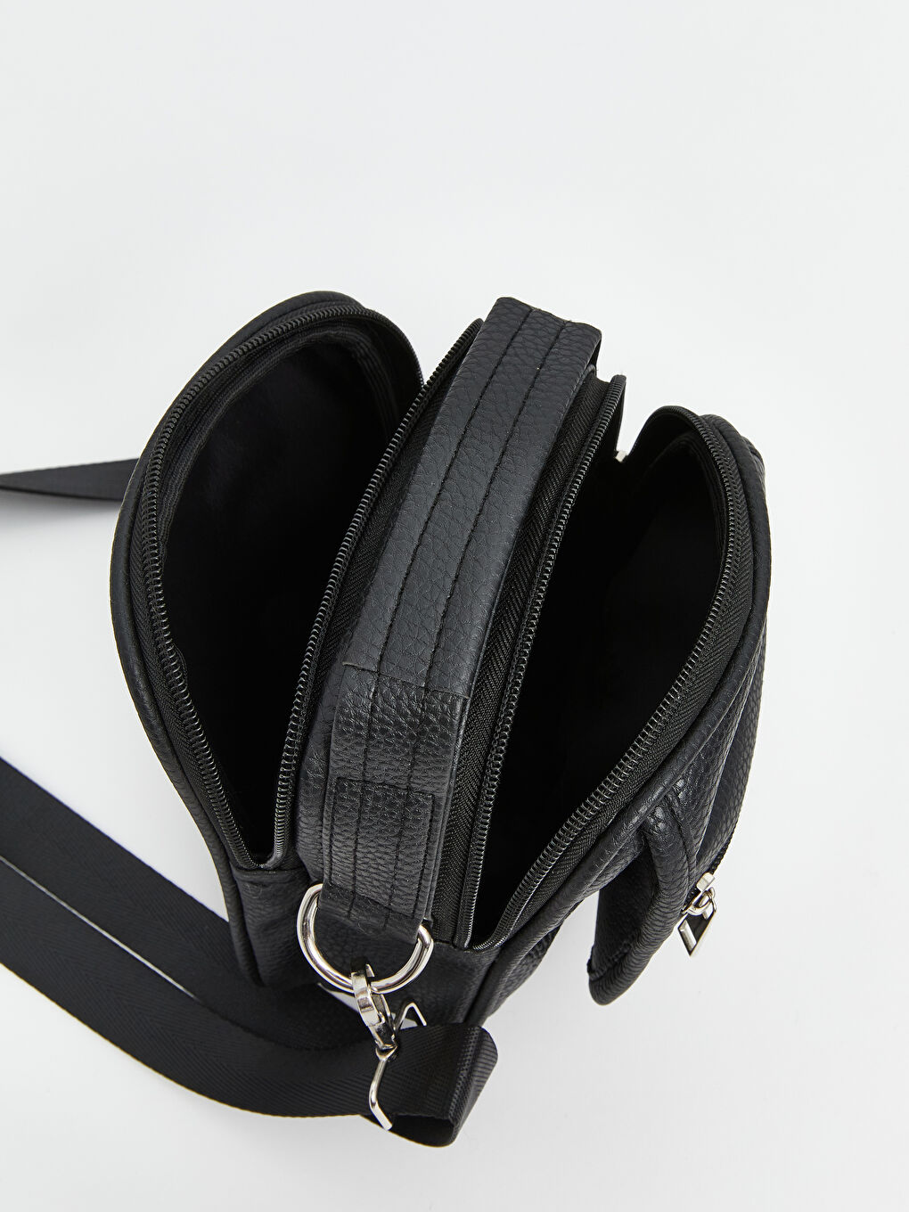 Leather Look Men's Crossbody Bag-4