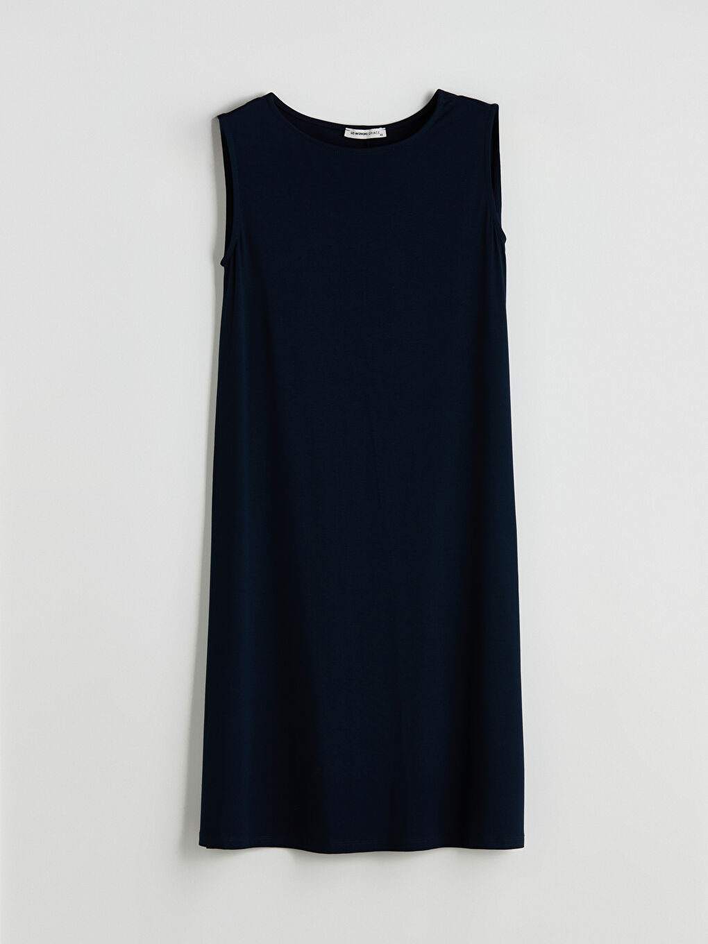 Crew Neck A-Line Women's Dress-5