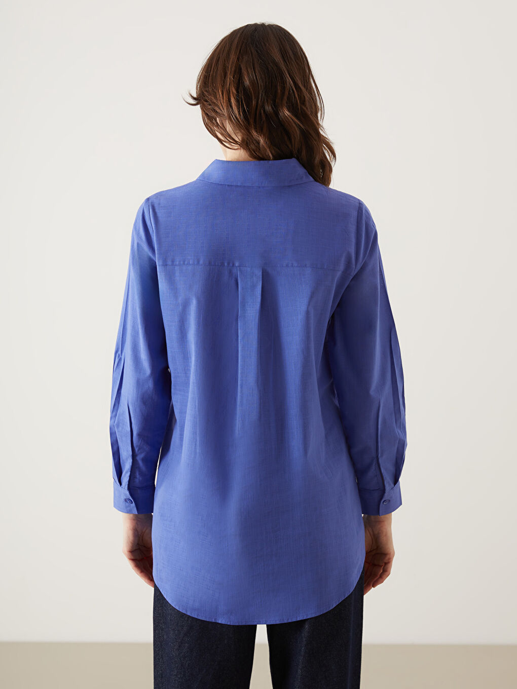 LCWAIKIKI Classic Hidden Button Women's Shirt Tunic -W4AL90Z8-GXL