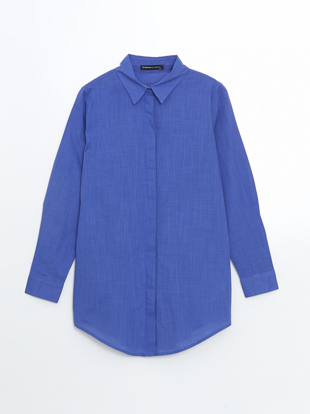 LCWAIKIKI Classic Hidden Button Women's Shirt Tunic -W4AL90Z8-GXL