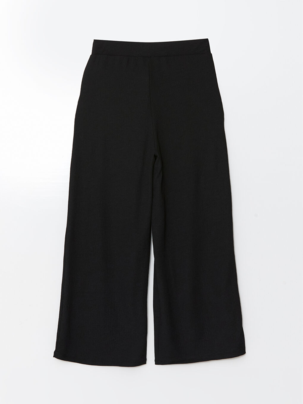 Siyah Beli Lastikli Dokulu Kadın Pantolon-5