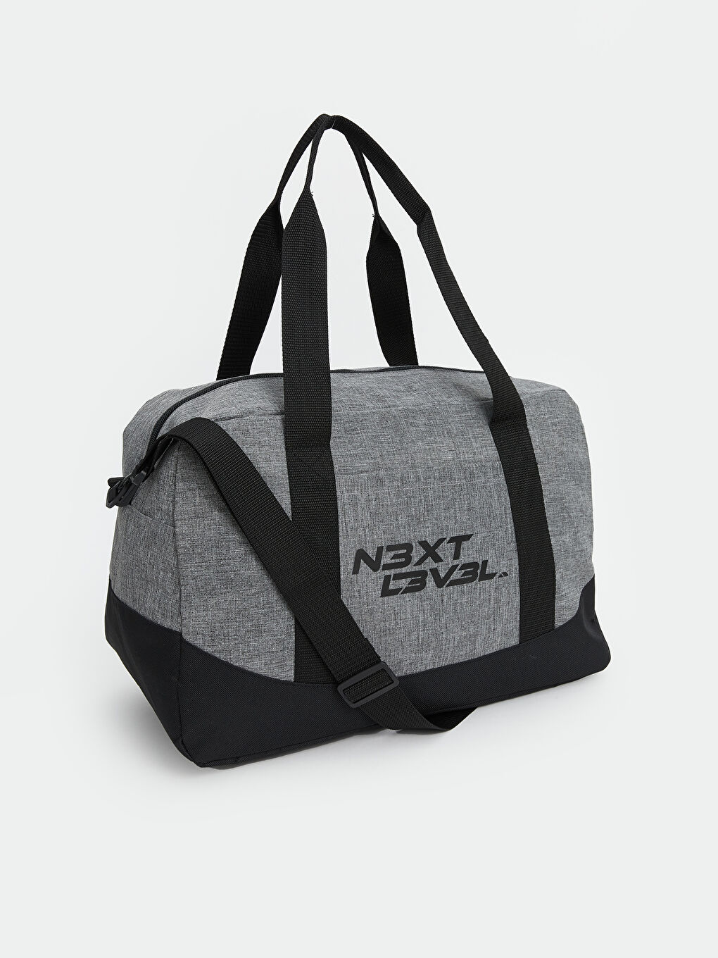 Siyah Baskılı Erkek Spor Çantası-1