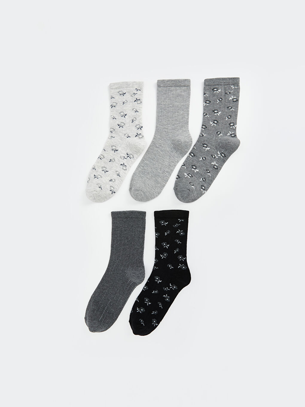 LCW DREAM Patterned Women's Ankle Socks 5 Pack -W4BI03Z8-LAK