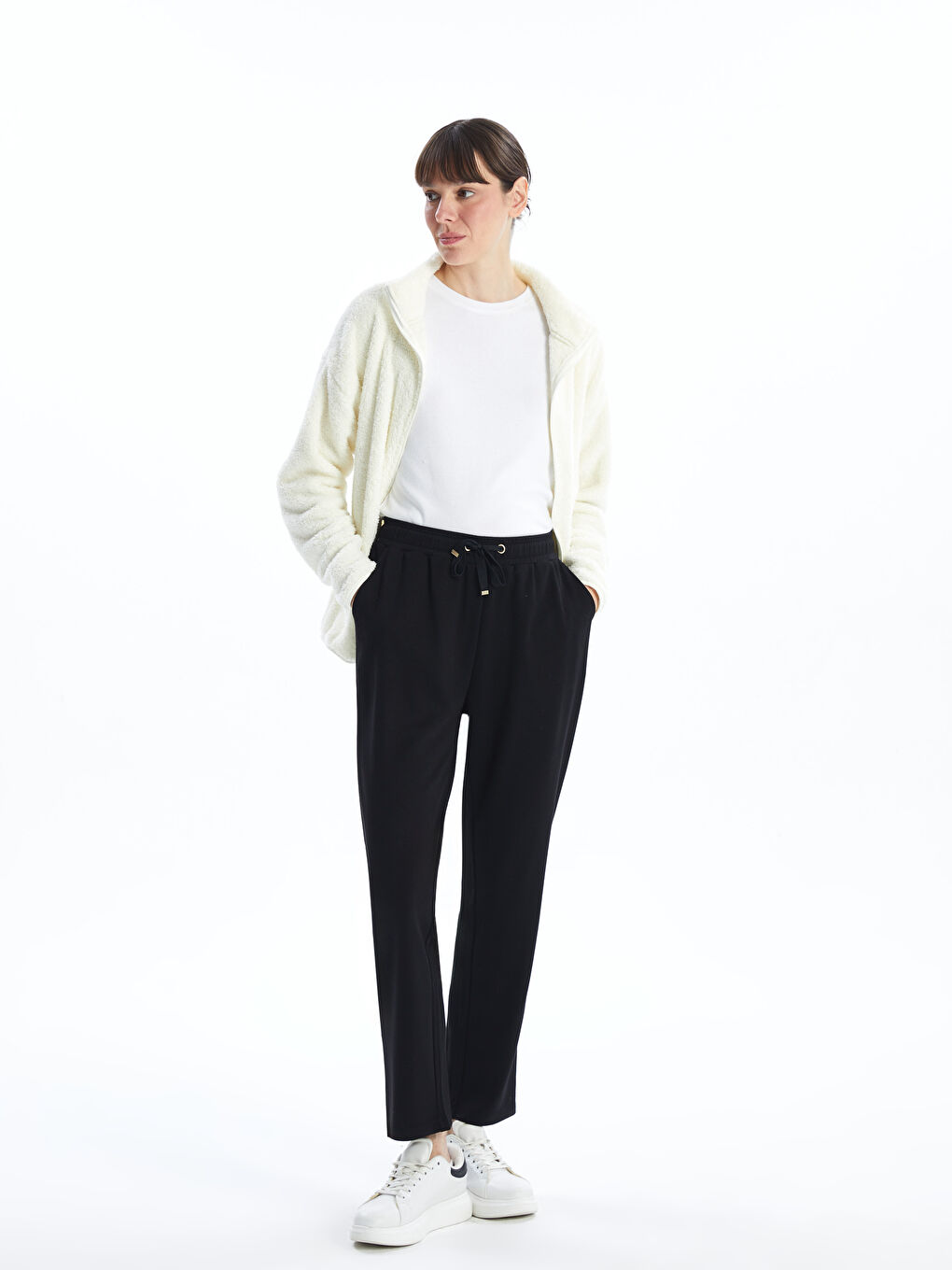 LCWAIKIKI Classic Women's Sweatpants with Elastic Waist -S4LD36Z8-CVL