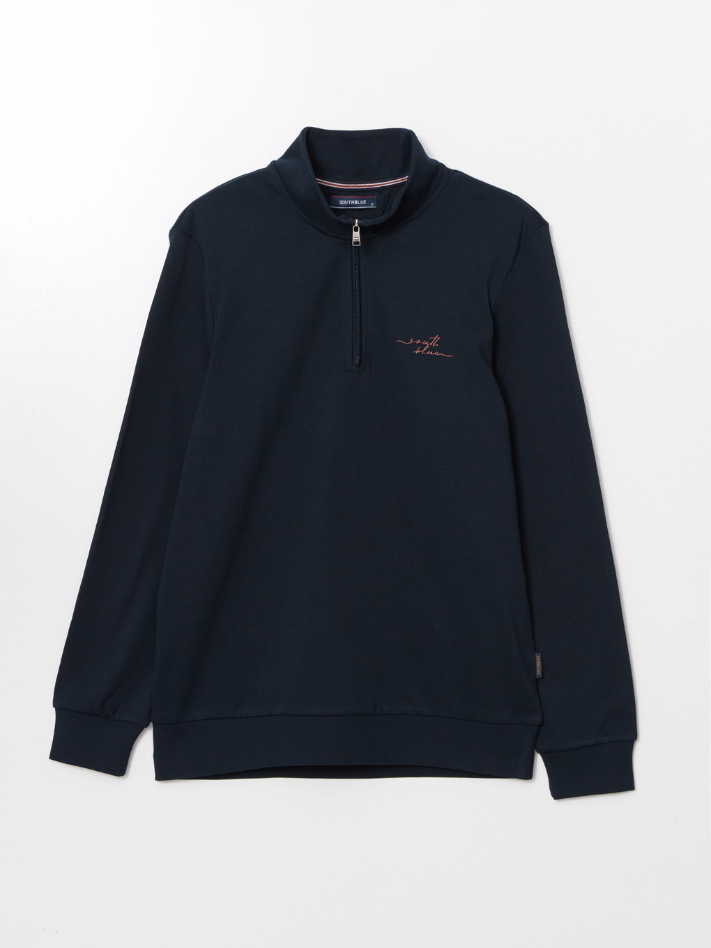 Funnel Neck Long Sleeve Printed Men's Thick Sweatshirt-4