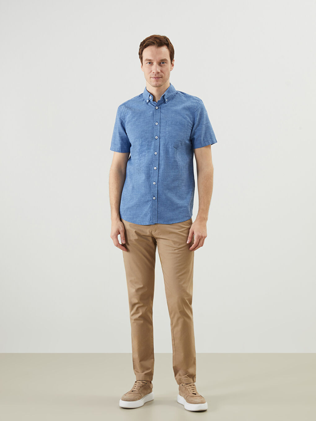 Regular Fit Short Sleeve Men's Shirt -S4LU17Z8-CS6