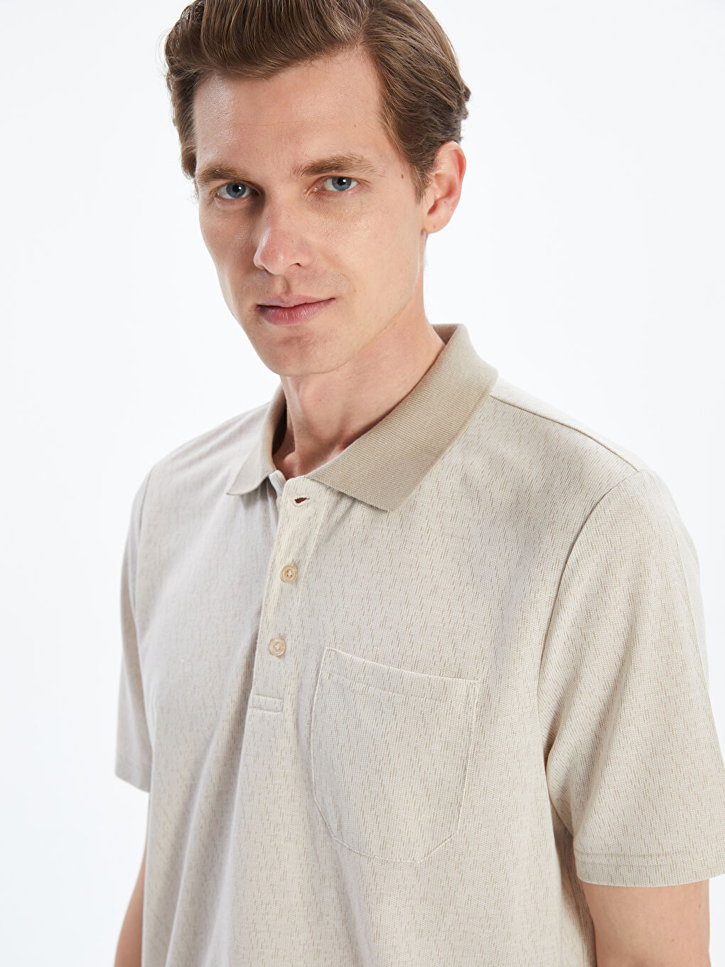 LCWAIKIKI Classic Polo Neck Pique Men's T-Shirt -S4MG14Z8-MHJ