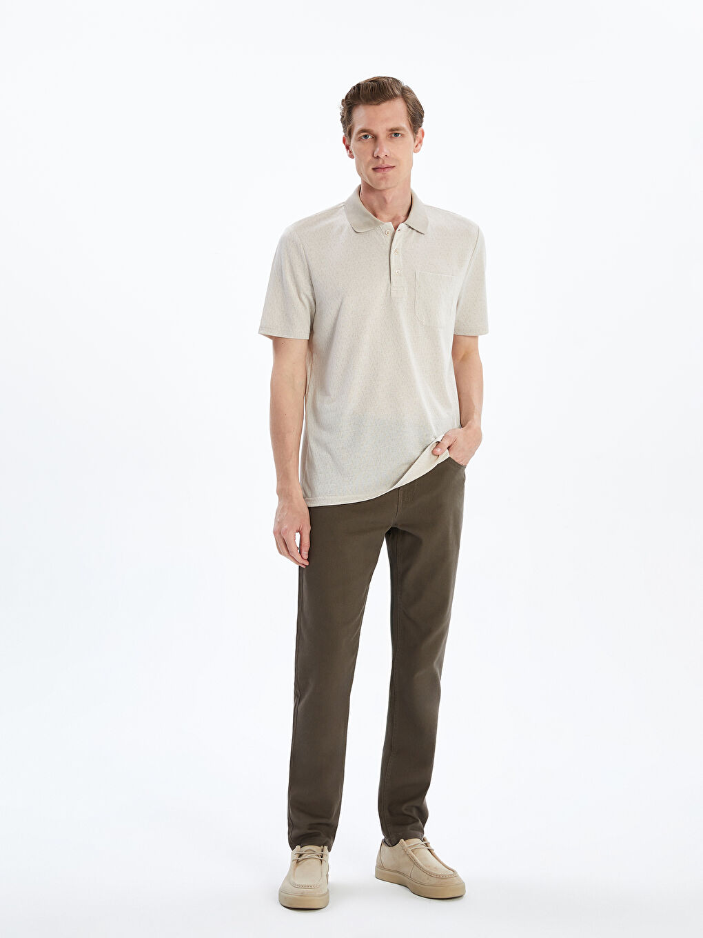 LCWAIKIKI Classic Polo Neck Pique Men's T-Shirt -S4MG14Z8-MHJ