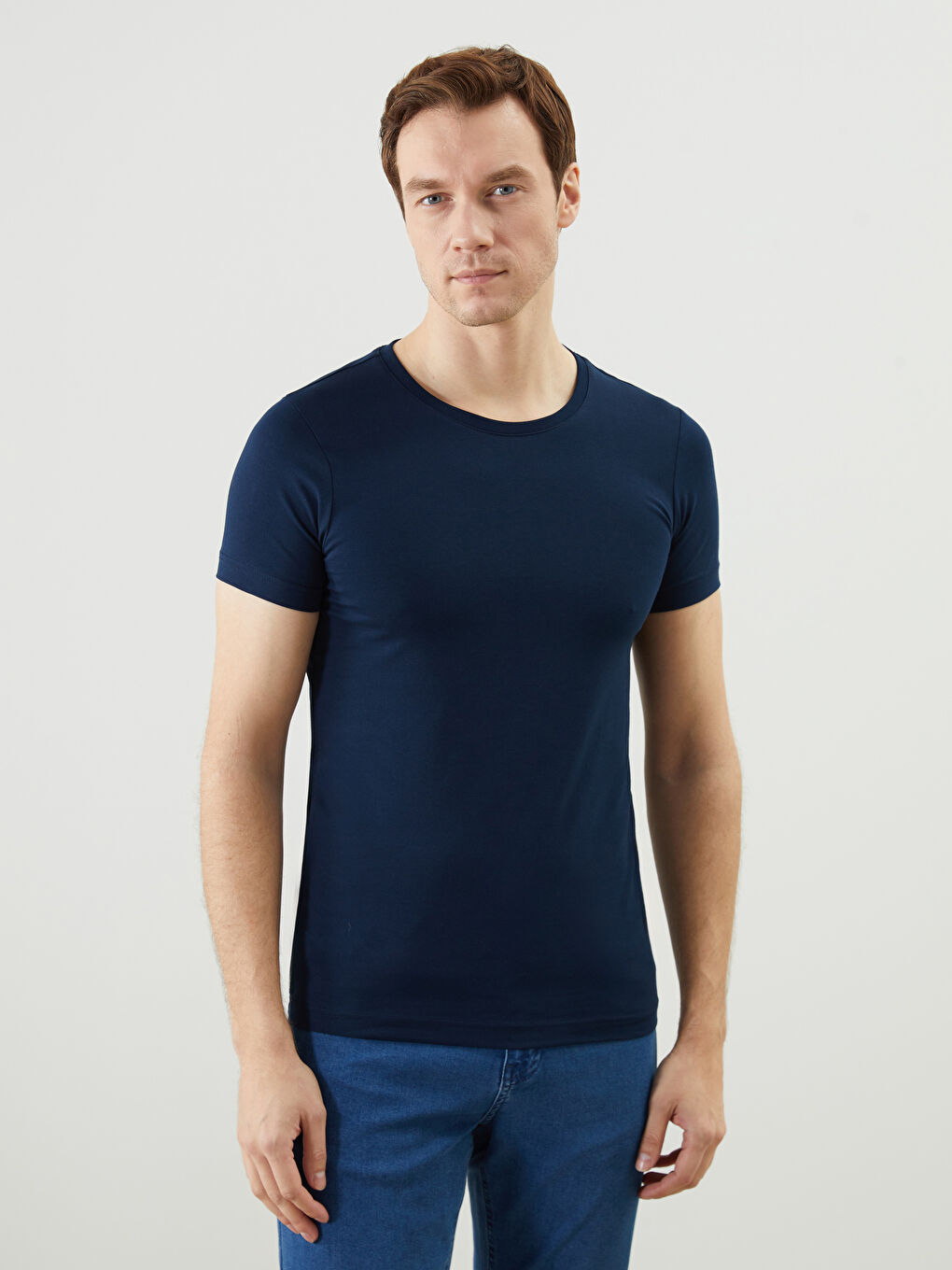 Crew Neck Short Sleeve Men's Vest -S50002Z8-DWP