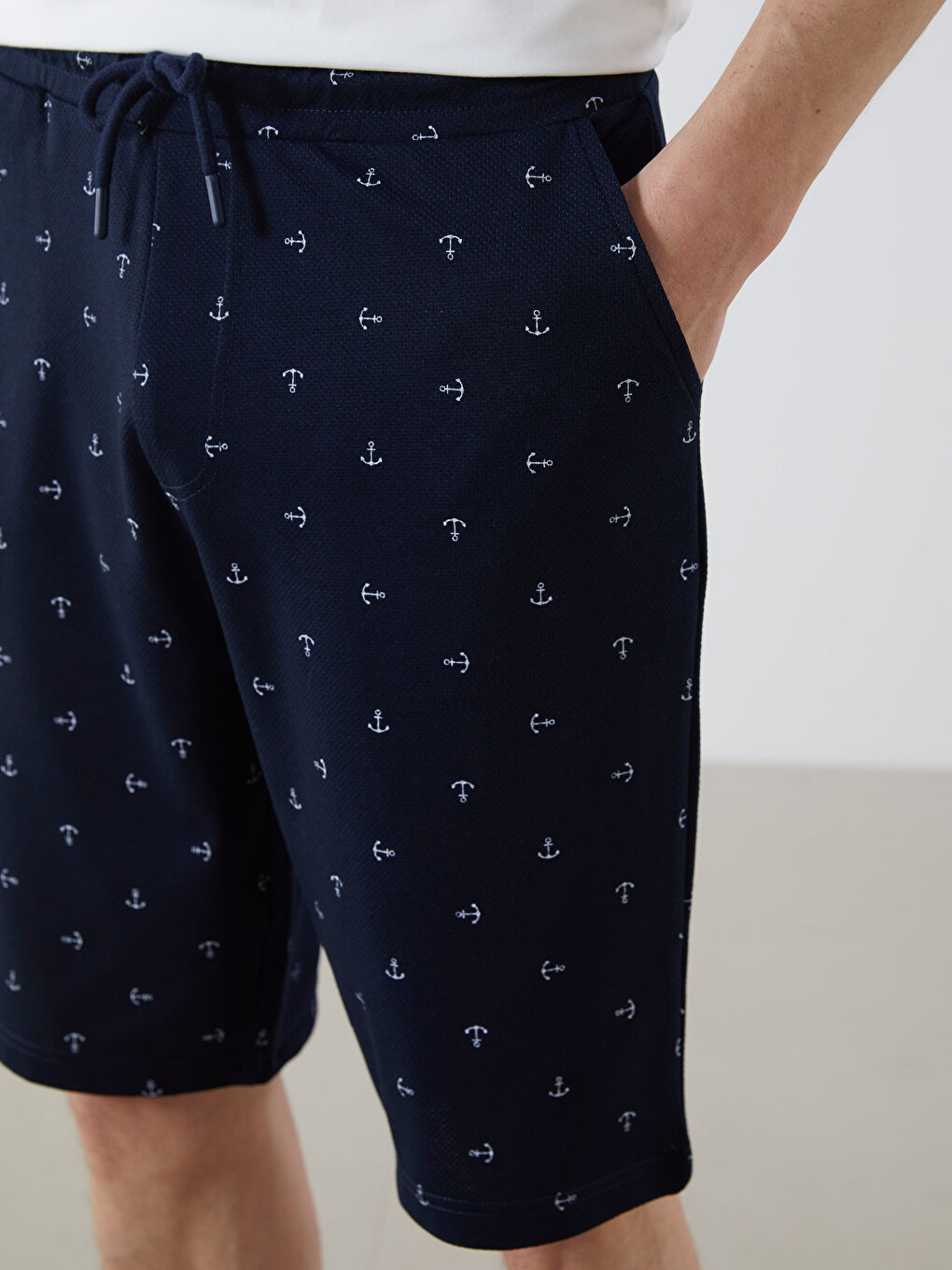Standard Fit Men's Pyjama Bottom Shorts -S50011Z8-LSJ