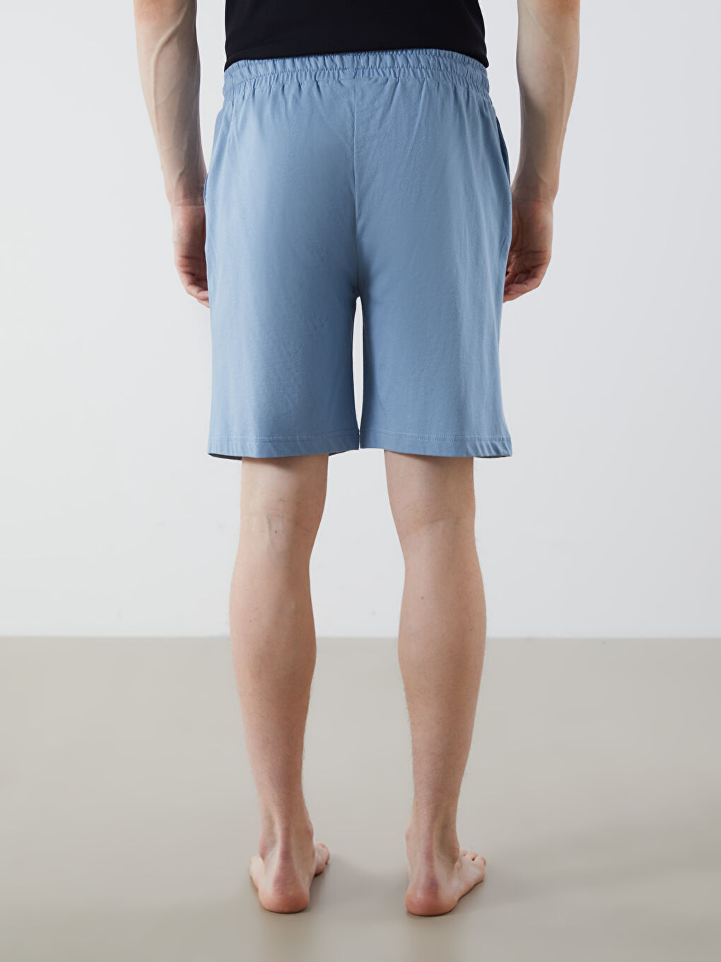 LC WAIKIKI Mavi Slim Fit Erkek Pijama Alt Şort - 2