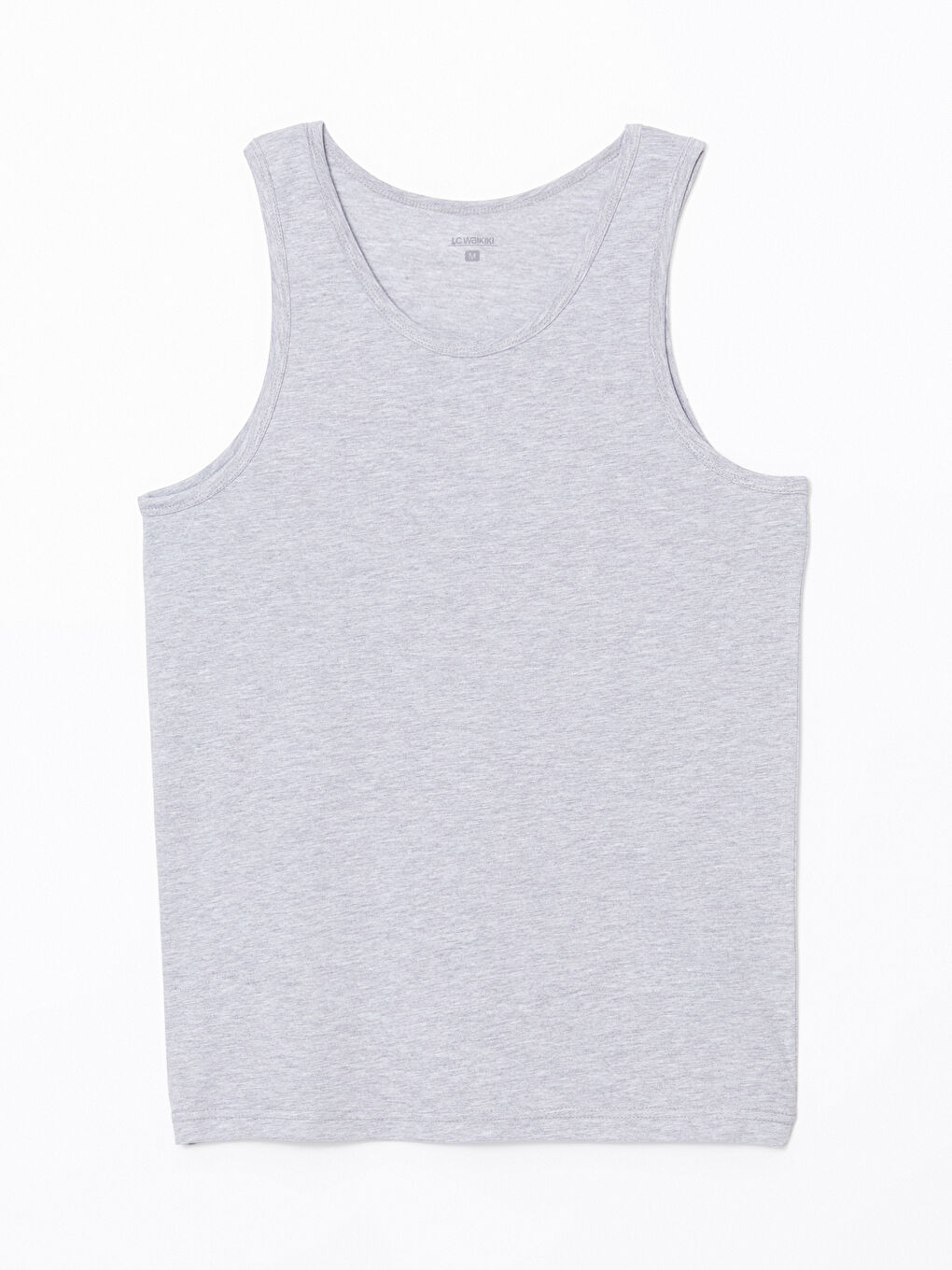 Gri U Yaka Penye Erkek Atlet