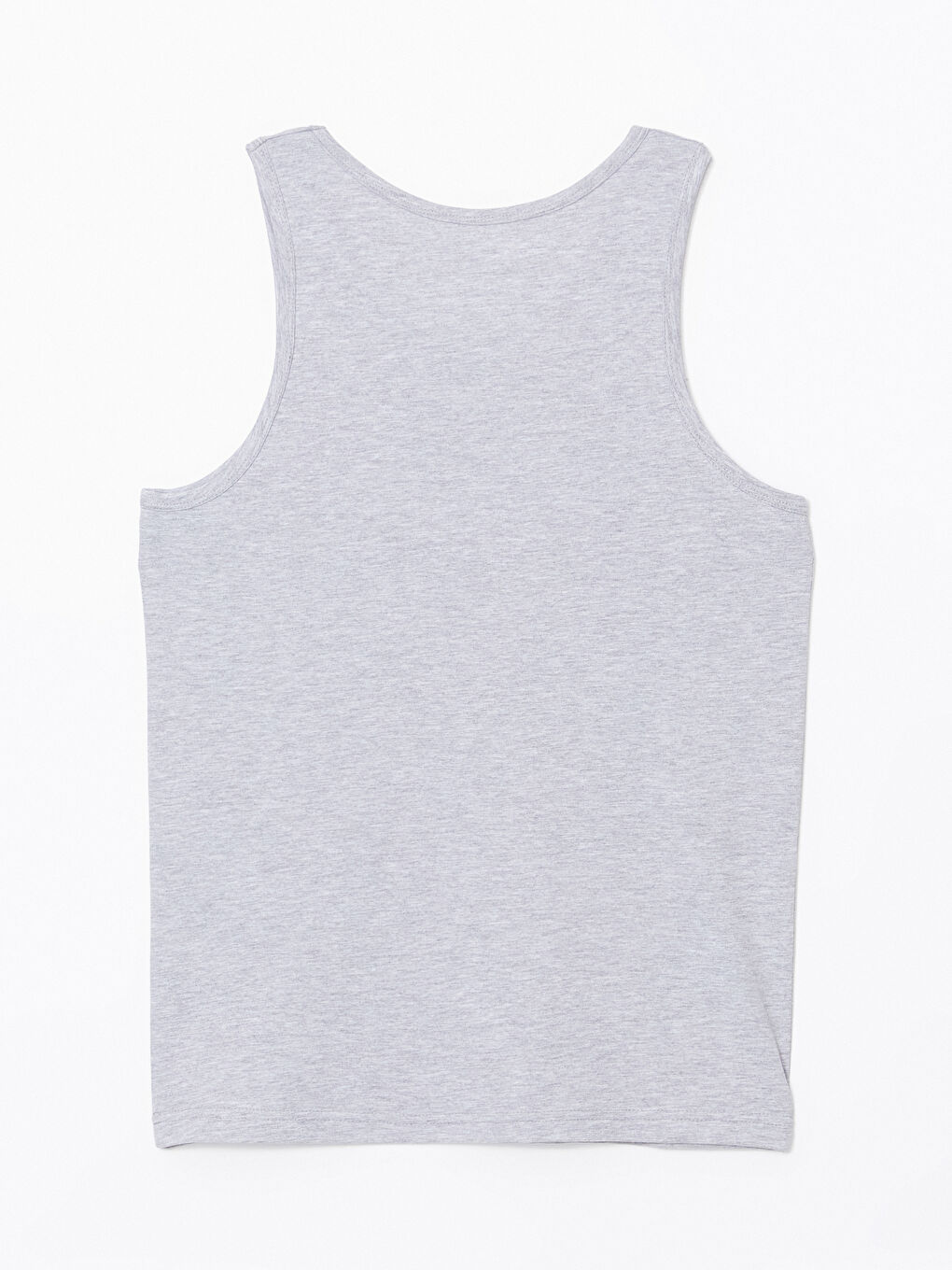 Gri U Yaka Penye Erkek Atlet-1